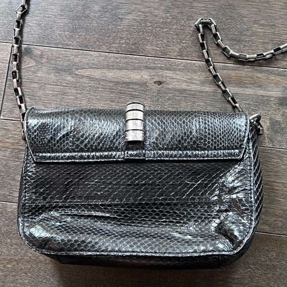 Isabel marant black leather python bag - Picture 5 of 7